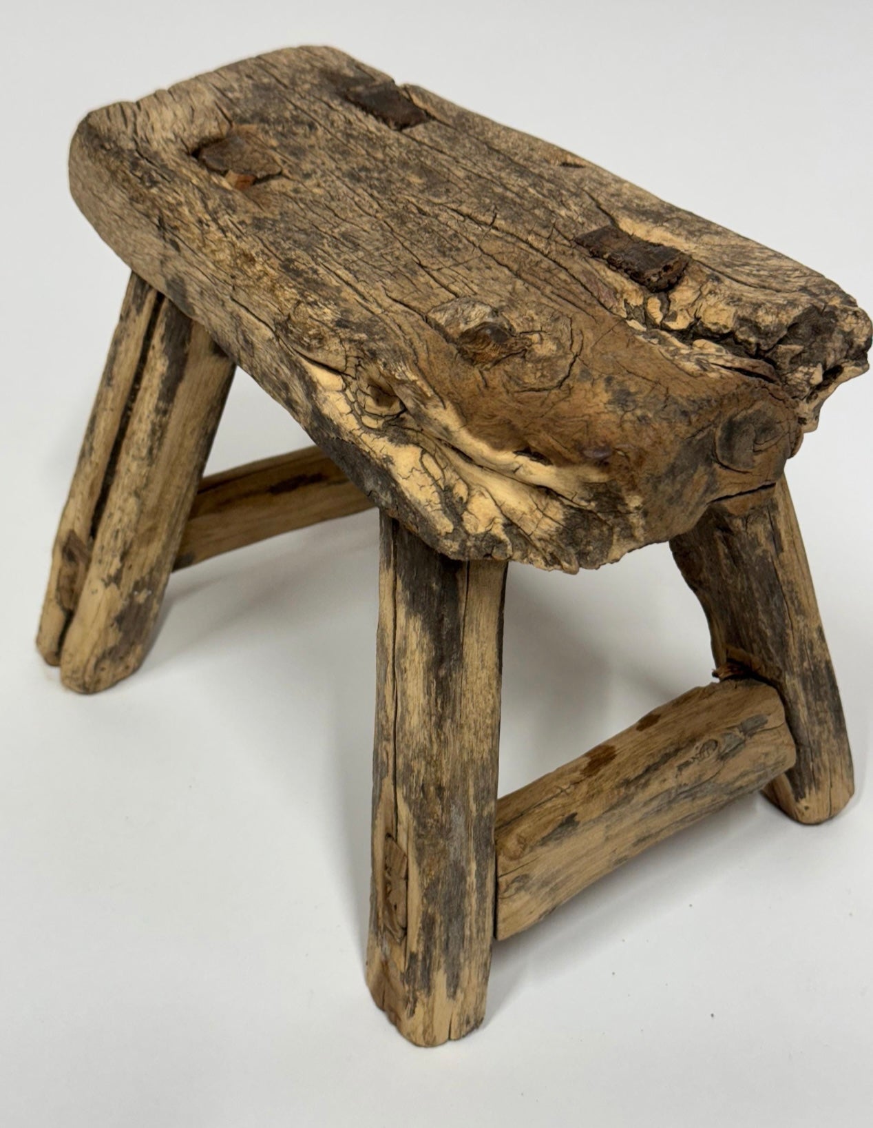Chinese mini elm stool