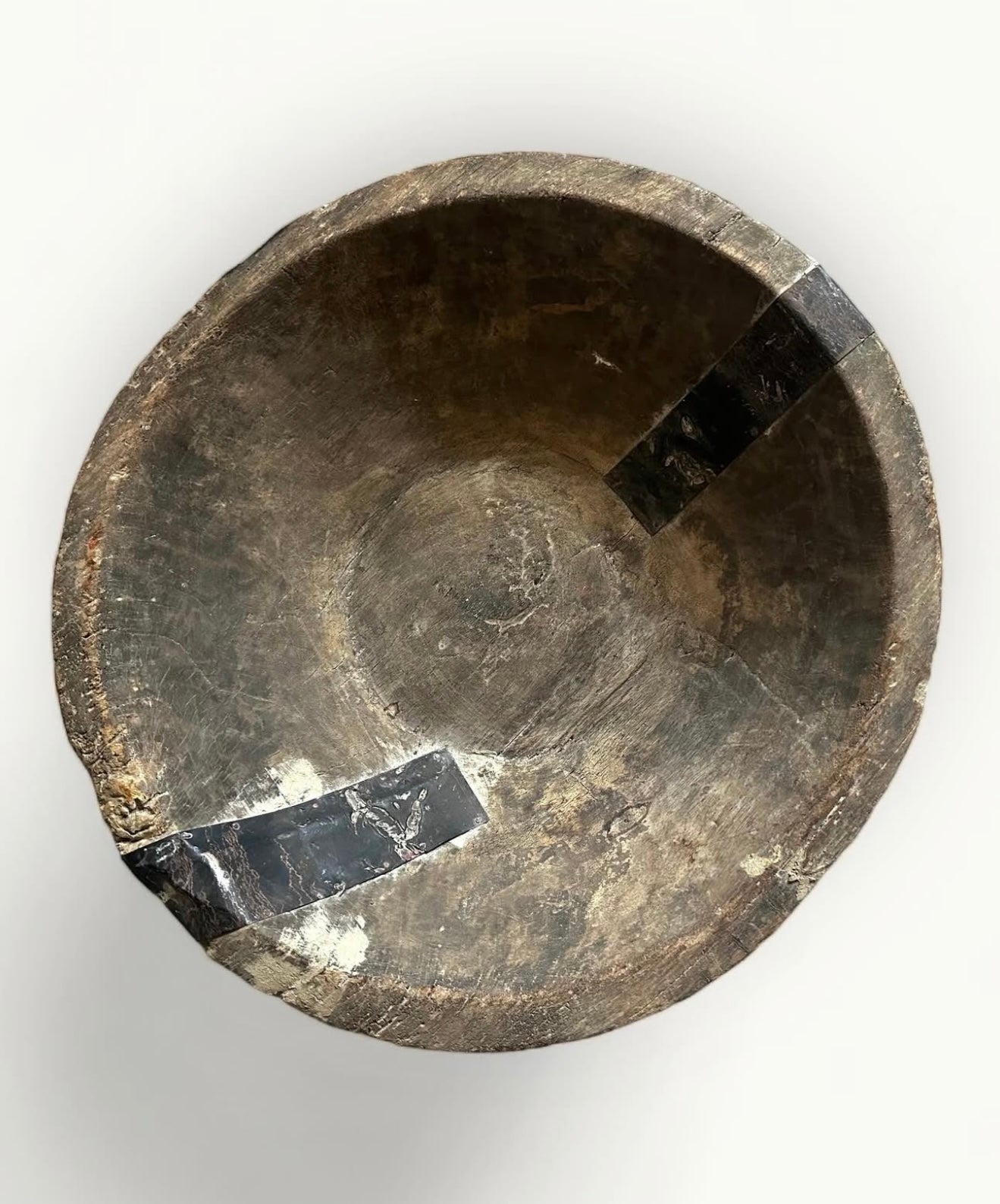 XL Vintage wooden bowl