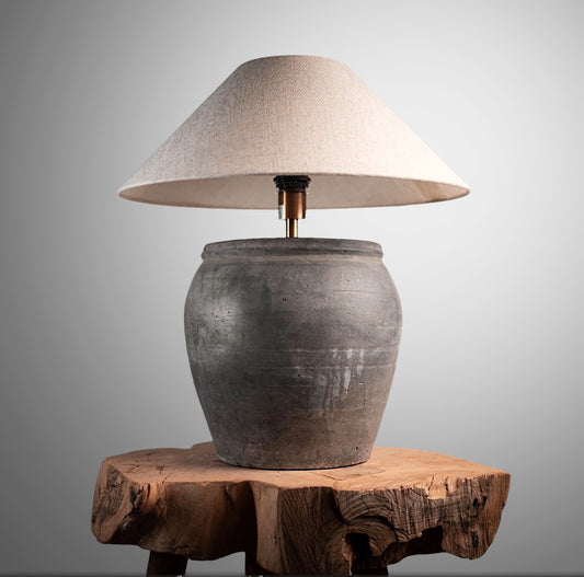 Rustic Pot Lamp