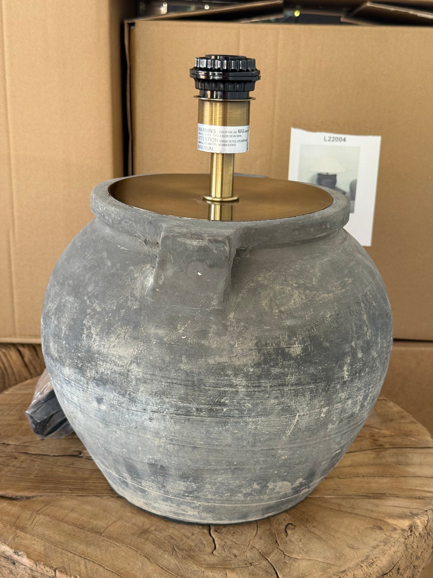 Chinese Pot Lamp with handles