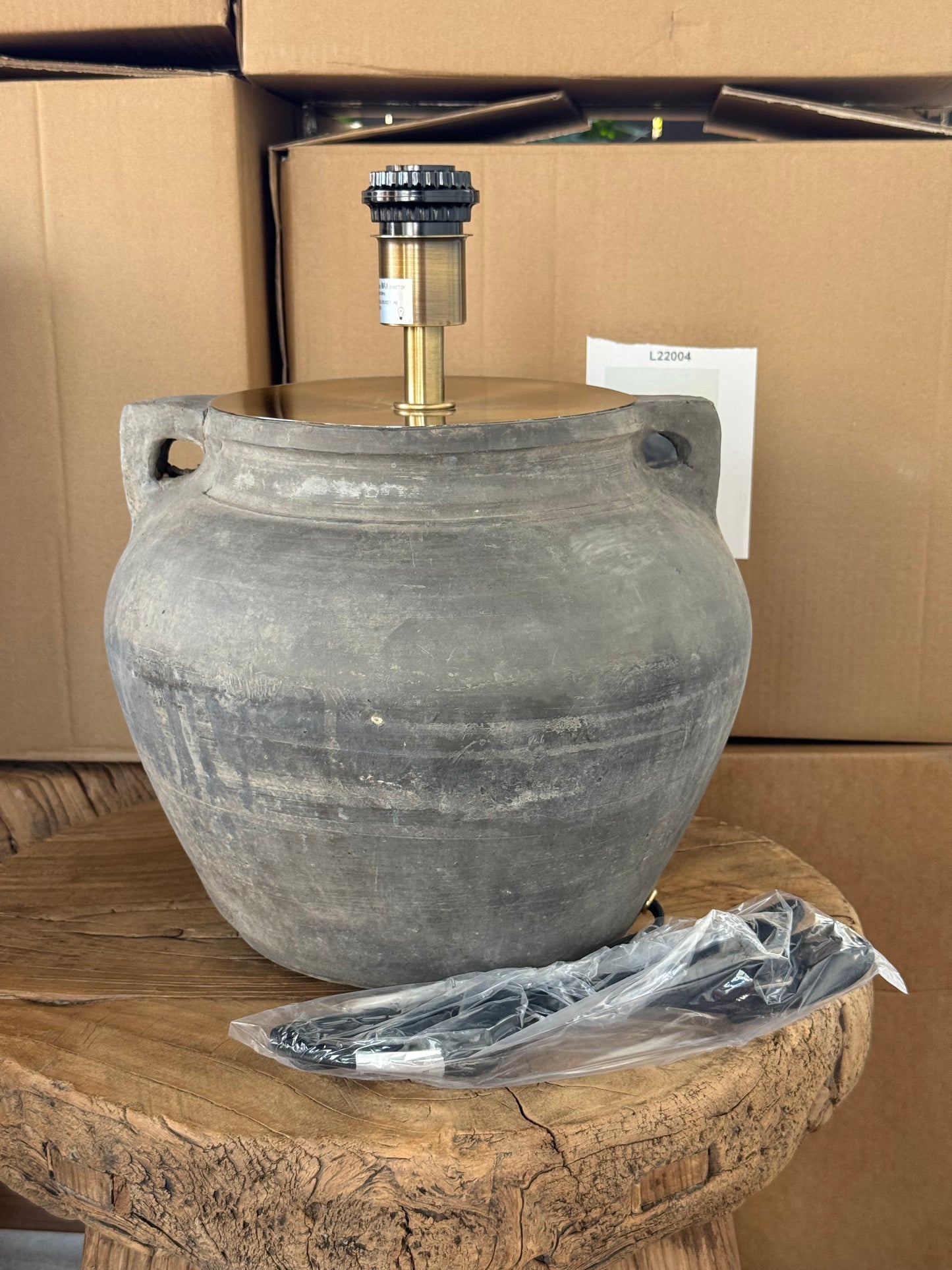 Chinese Pot Lamp with handles