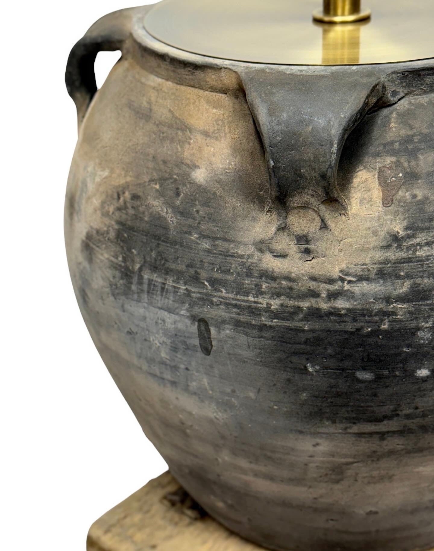 Chinese Water Pot Lamp with handles