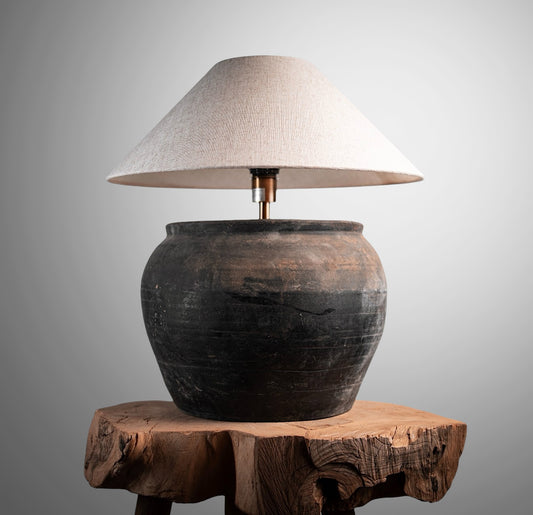 Rustic Pot Lamp