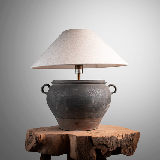 Rustic Pot Lamp