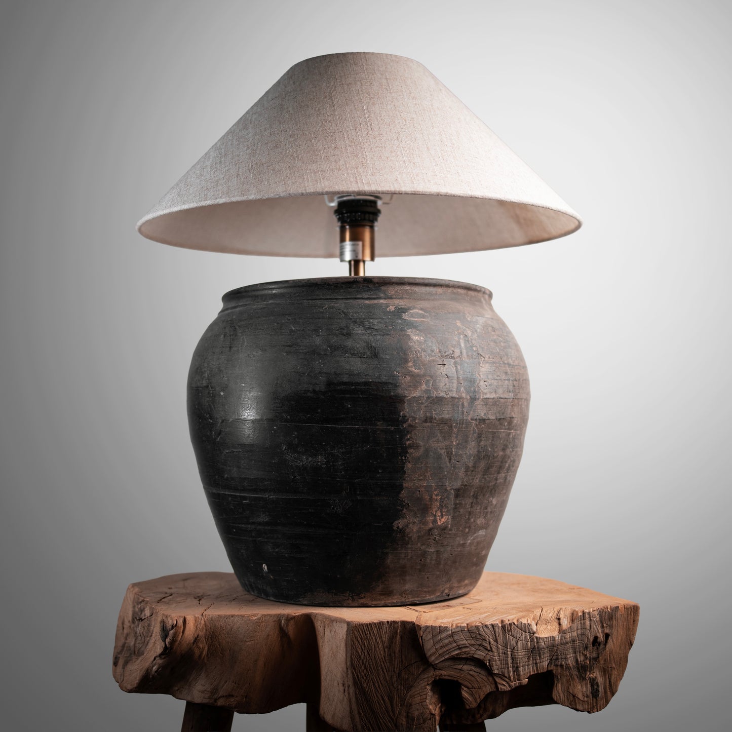 Rustic Pot Lamp