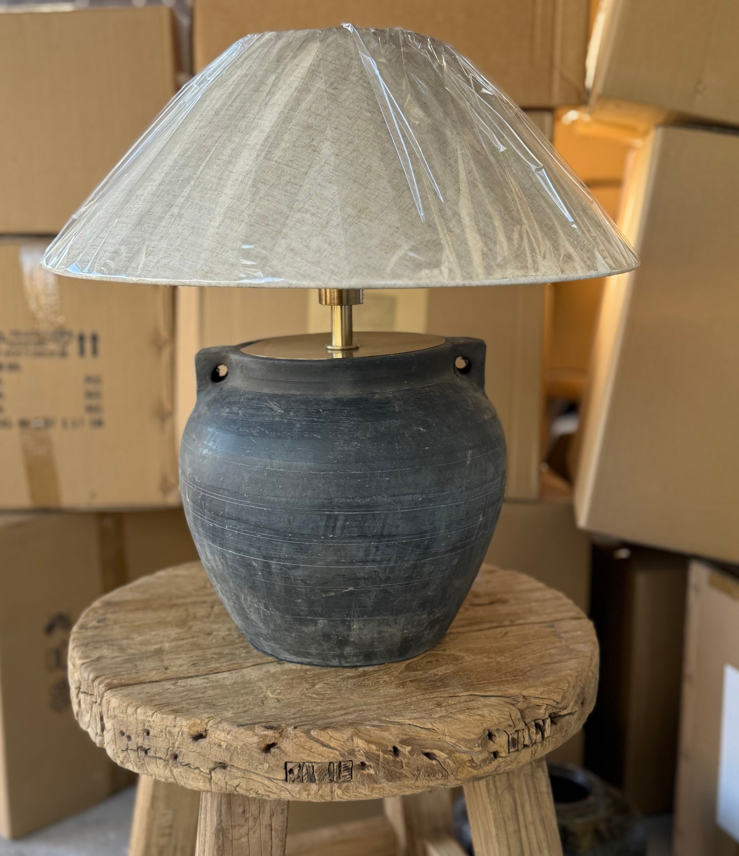 Chinese Pot Lamp with handles
