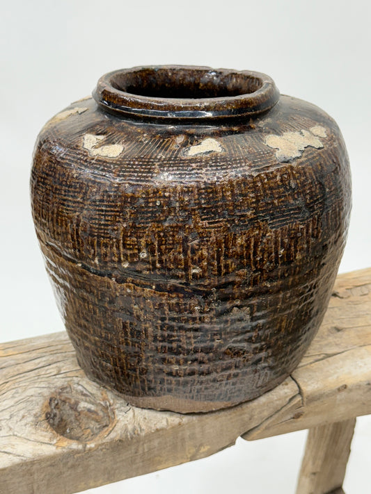 Vintage Chinese Bean Pot