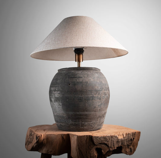 Rustic Pot Lamp