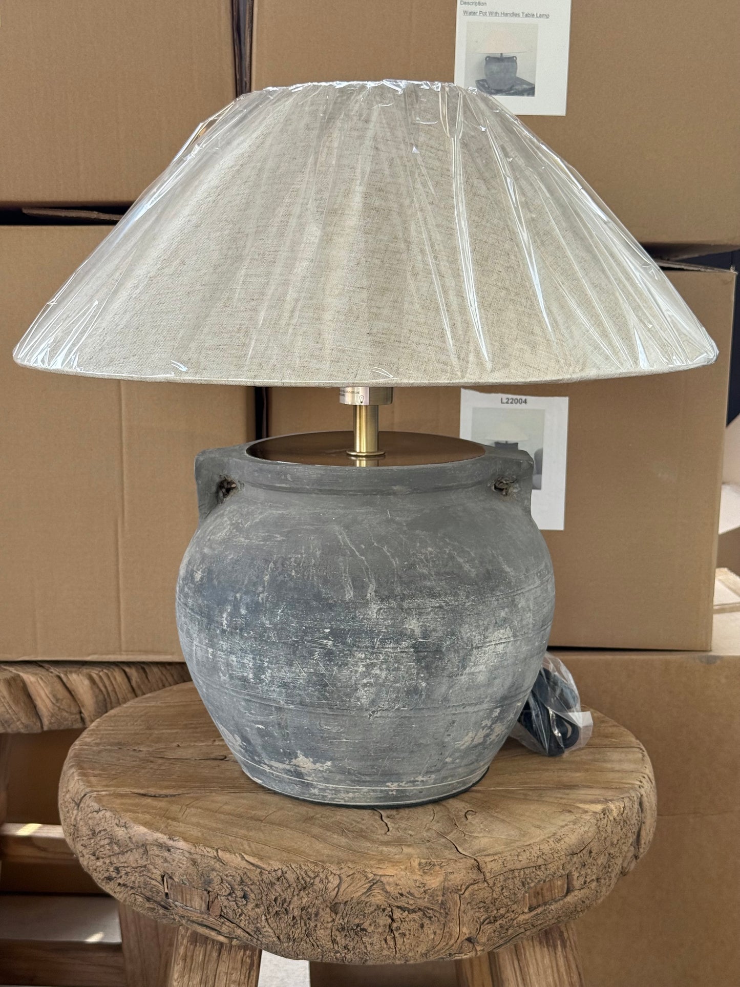 Chinese Pot Lamp with handles