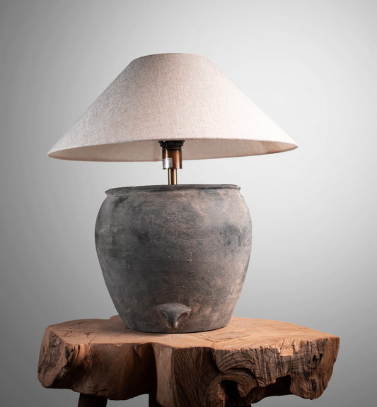 Rustic Pot Lamp