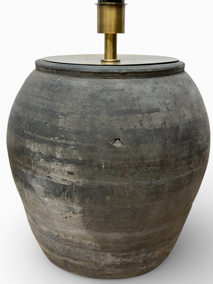 Rustic Pot Lamp