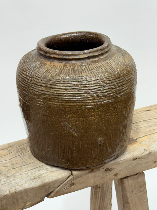 Vintage Chinese Bean Pot