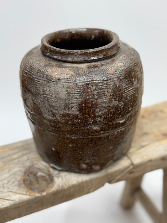 Vintage Chinese Bean Pot